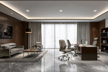 Minimalist Private Office Plan