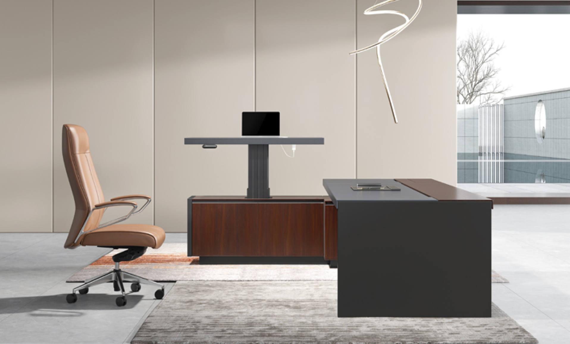 LARRY executive height adjustable desk